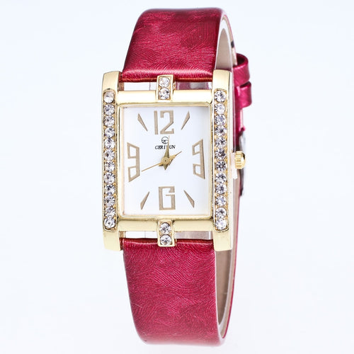 GERIDUN Leather Band Watch