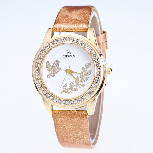 GERIDUN Pigeon Patterned Watch