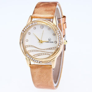 GERIDUN Leather Band Watch