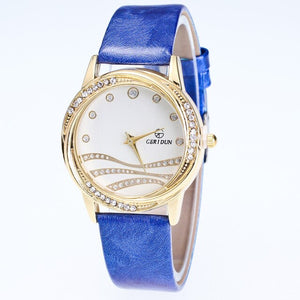 GERIDUN Leather Band Watch