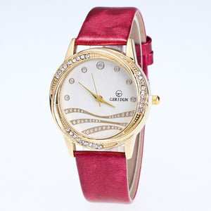 GERIDUN Leather Band Watch