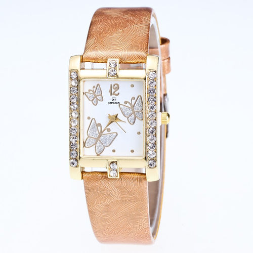 GERIDUN Leather Band Watch