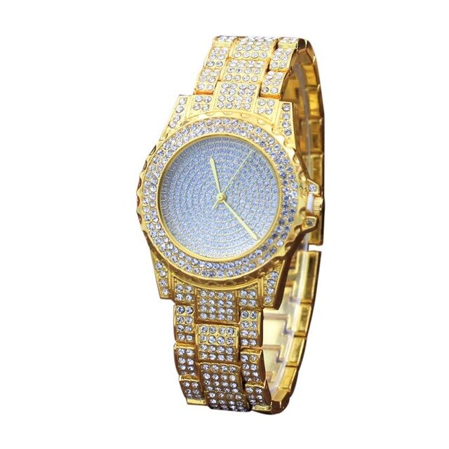 Rhinestone Stainless Steel Watch