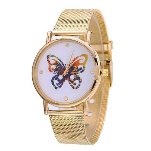 Butterfly Patterned Watch