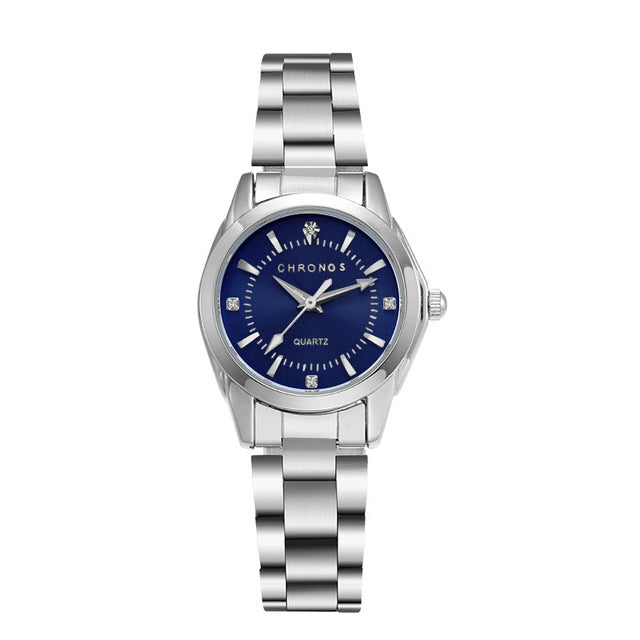 Stainless Steel Rhinestone Watch