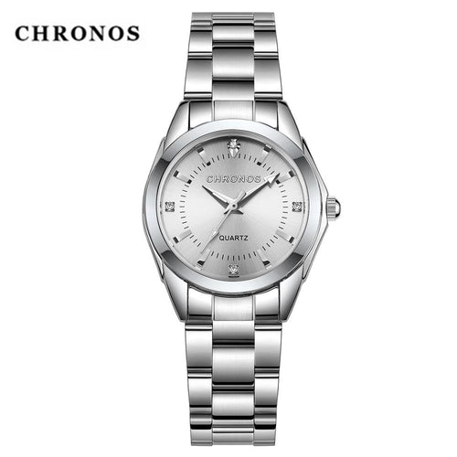 Stainless Steel Rhinestone Watch