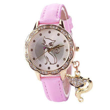 Load image into Gallery viewer, Cat Patterned Rhinestone Watch