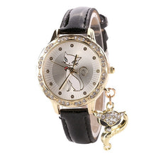 Load image into Gallery viewer, Cat Patterned Rhinestone Watch