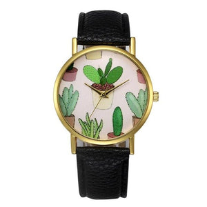 Cactus Patterned Vintage Watch