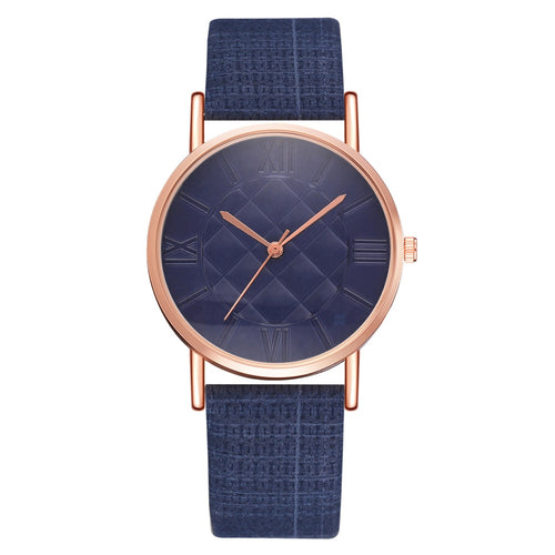 Faux Leather Watch