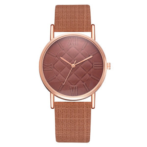 Faux Leather Watch