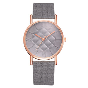 Faux Leather Watch
