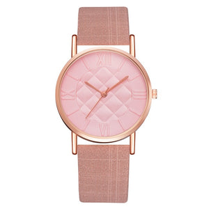Faux Leather Watch