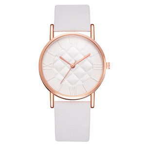 Faux Leather Watch