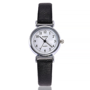Leather Band Thin Watch