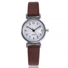 Load image into Gallery viewer, Leather Band Thin Watch