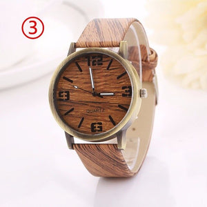 Vintage Wood Patterned Watch