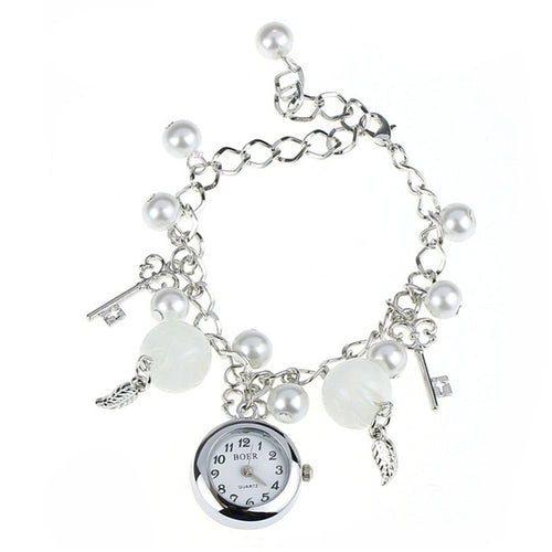 Pearl Glass Bracelet Watch