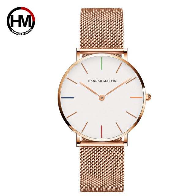 Rose Gold Stainless Steel Watch