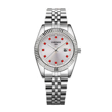 Load image into Gallery viewer, Waterproof Rhinestone Calendar Two Tone Watch