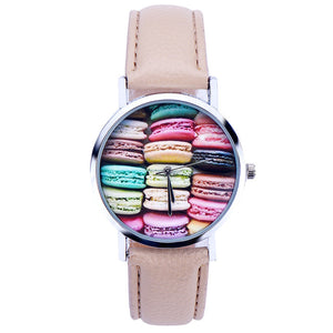 Macaron Cake Pattern Watch