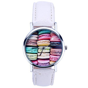 Macaron Cake Pattern Watch