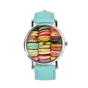 Macaron Cake Pattern Watch