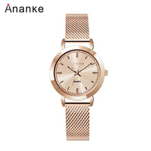 Load image into Gallery viewer, Rose Stainless Steel Band Watch